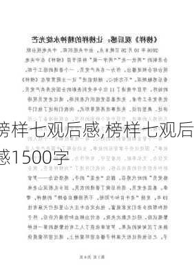 榜样七观后感,榜样七观后感1500字-第1张图片-星梦范文网