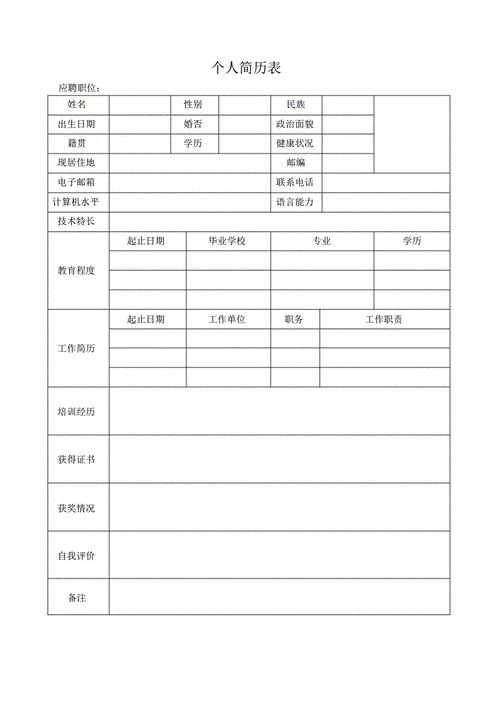 简历模板个人简历电子版免费,简历模板个人简历电子版免费可编辑-第2张图片-星梦范文网