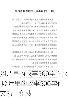 照片里的故事500字作文,照片里的故事500字作文初一免费-第3张图片-星梦范文网