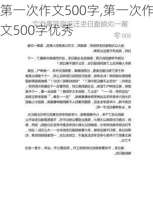 第一次作文500字,第一次作文500字优秀-第2张图片-星梦范文网