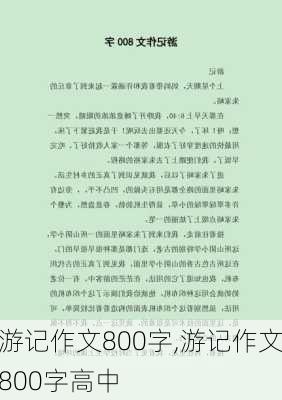 游记作文800字,游记作文800字高中