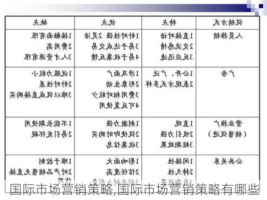 国际市场营销策略,国际市场营销策略有哪些-第2张图片-星梦范文网