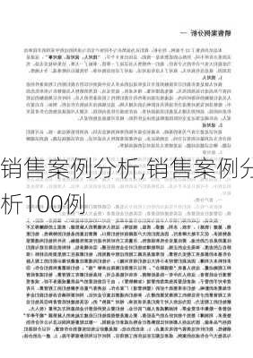 销售案例分析,销售案例分析100例