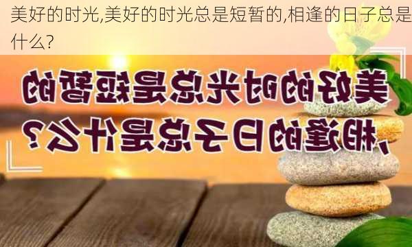 美好的时光,美好的时光总是短暂的,相逢的日子总是什么?-第1张图片-星梦范文网