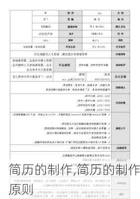 简历的制作,简历的制作原则-第3张图片-星梦范文网