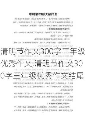 清明节作文300字三年级优秀作文,清明节作文300字三年级优秀作文结尾-第3张图片-星梦范文网