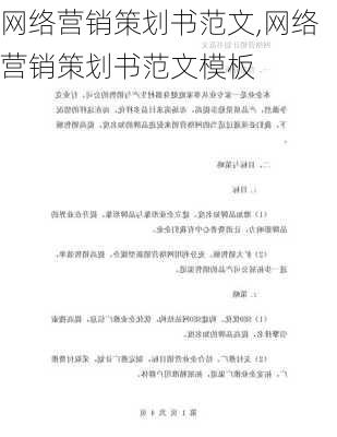 网络营销策划书范文,网络营销策划书范文模板