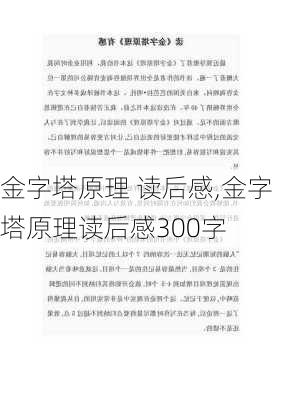 金字塔原理 读后感,金字塔原理读后感300字