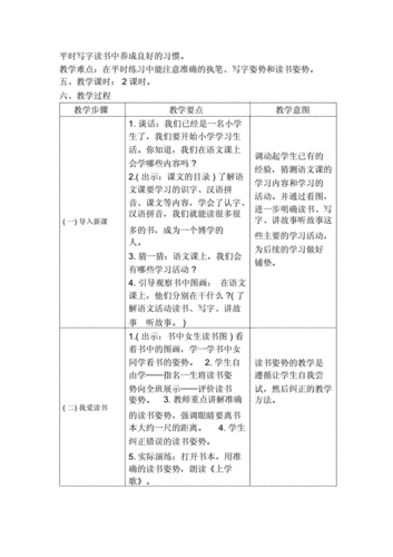 一年级入学教育教案,一年级入学教育教案设计-第2张图片-星梦范文网