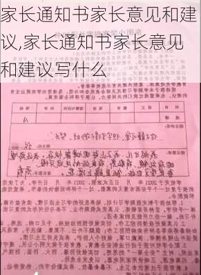 家长通知书家长意见和建议,家长通知书家长意见和建议写什么-第2张图片-星梦范文网