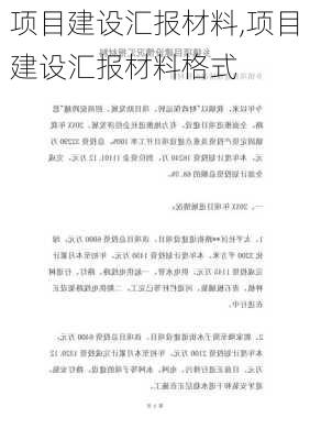 项目建设汇报材料,项目建设汇报材料格式-第3张图片-星梦范文网