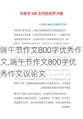 端午节作文800字优秀作文,端午节作文800字优秀作文议论文-第2张图片-星梦范文网