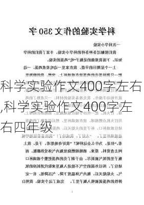 科学实验作文400字左右,科学实验作文400字左右四年级-第3张图片-星梦范文网