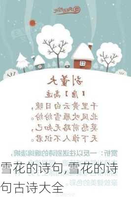 雪花的诗句,雪花的诗句古诗大全-第1张图片-星梦范文网