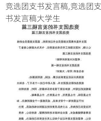 竞选团支书发言稿,竞选团支书发言稿大学生-第2张图片-星梦范文网