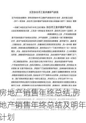 房地产销售年终总结,房地产销售年终总结及明年计划-第3张图片-星梦范文网