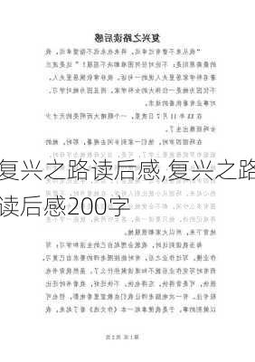 复兴之路读后感,复兴之路读后感200字-第2张图片-星梦范文网