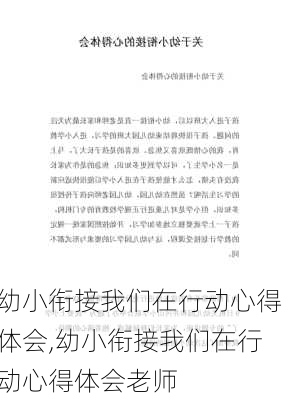 幼小衔接我们在行动心得体会,幼小衔接我们在行动心得体会老师-第1张图片-星梦范文网