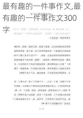 最有趣的一件事作文,最有趣的一件事作文300字-第1张图片-星梦范文网