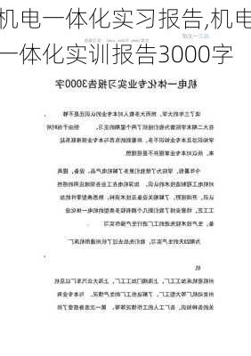 机电一体化实习报告,机电一体化实训报告3000字