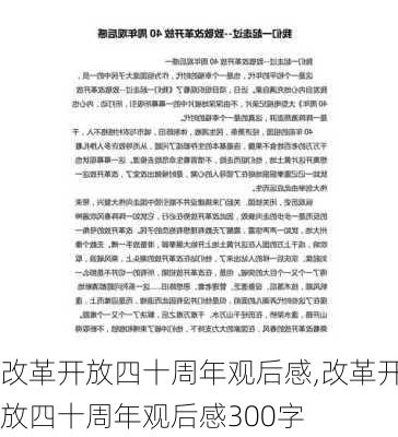 改革开放四十周年观后感,改革开放四十周年观后感300字-第2张图片-星梦范文网