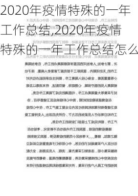 2020年疫情特殊的一年工作总结,2020年疫情特殊的一年工作总结怎么写-第3张图片-星梦范文网