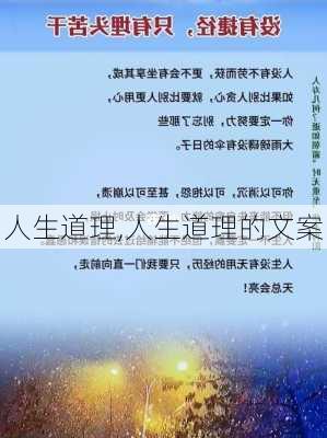 人生道理,人生道理的文案-第2张图片-星梦范文网