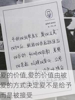 爱的价值,爱的价值由被爱的方式决定爱不是给予而是被接受-第2张图片-星梦范文网