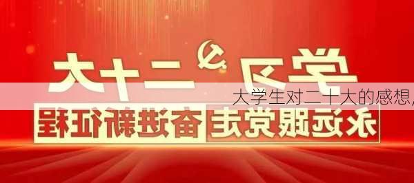 大学生对二十大的感想,