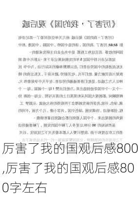 厉害了我的国观后感800,厉害了我的国观后感800字左右-第3张图片-星梦范文网