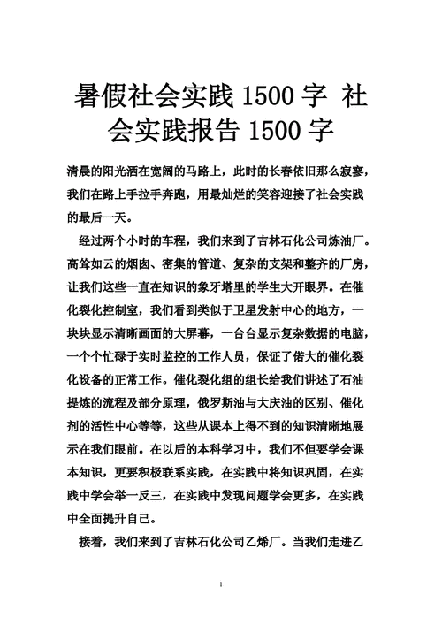 假期实践报告,假期实践报告1500字-第3张图片-星梦范文网