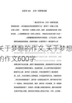 关于梦想的作文,关于梦想的作文600字-第3张图片-星梦范文网