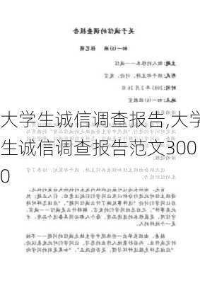 大学生诚信调查报告,大学生诚信调查报告范文3000-第2张图片-星梦范文网