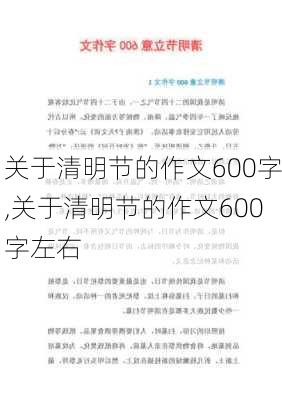 关于清明节的作文600字,关于清明节的作文600字左右-第3张图片-星梦范文网