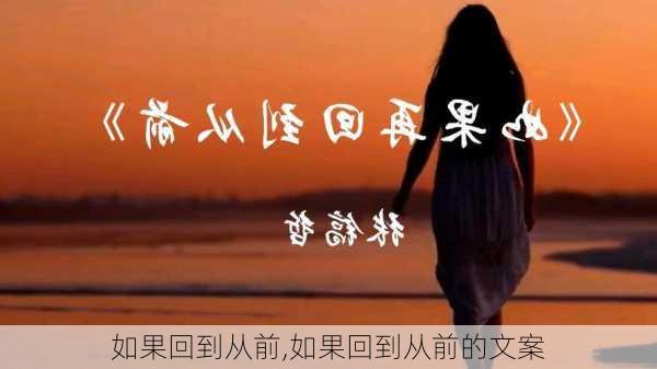 如果回到从前,如果回到从前的文案-第2张图片-星梦范文网