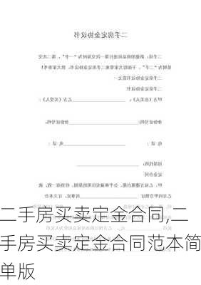 二手房买卖定金合同,二手房买卖定金合同范本简单版-第3张图片-星梦范文网