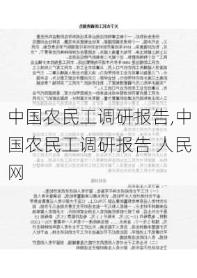 中国农民工调研报告,中国农民工调研报告 人民网-第2张图片-星梦范文网