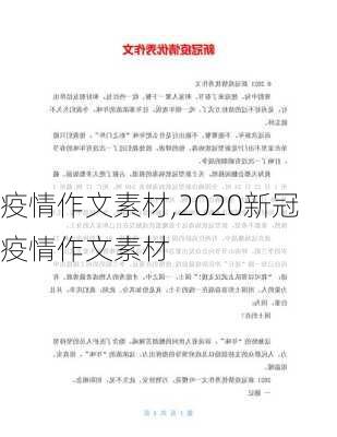 疫情作文素材,2020新冠疫情作文素材-第2张图片-星梦范文网