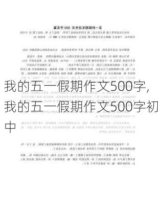 我的五一假期作文500字,我的五一假期作文500字初中-第1张图片-星梦范文网