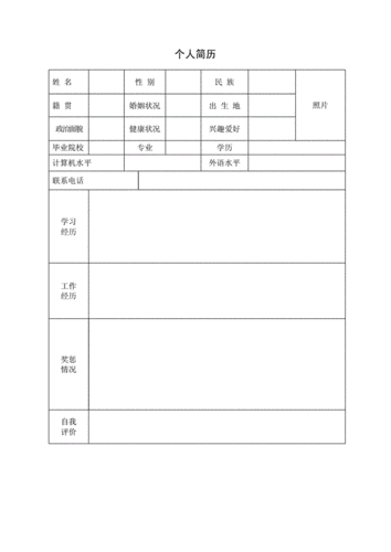 怎样写简历,怎样写简历模板