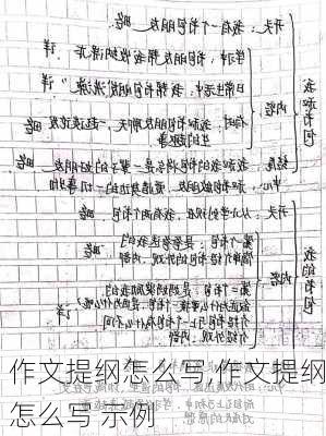 作文提纲怎么写,作文提纲怎么写 示例-第2张图片-星梦范文网