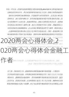 2020两会心得体会,2020两会心得体会金融工作者-第3张图片-星梦范文网