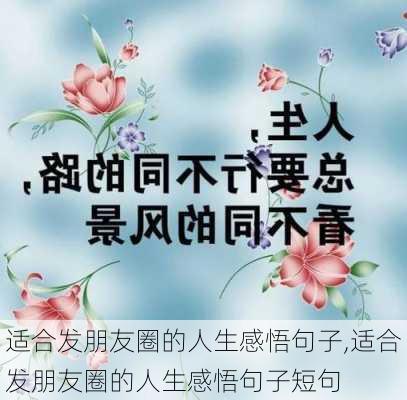 适合发朋友圈的人生感悟句子,适合发朋友圈的人生感悟句子短句