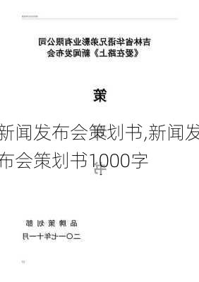 新闻发布会策划书,新闻发布会策划书1000字-第3张图片-星梦范文网