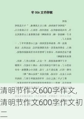 清明节作文600字作文,清明节作文600字作文初二-第1张图片-星梦范文网