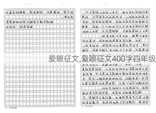 爱眼征文,爱眼征文400字四年级-第3张图片-星梦范文网