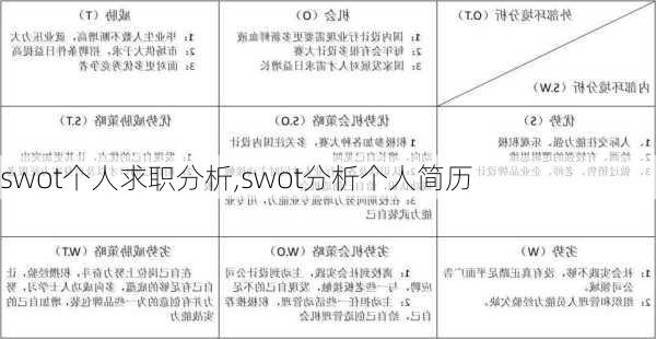 swot个人求职分析,swot分析个人简历-第3张图片-星梦范文网