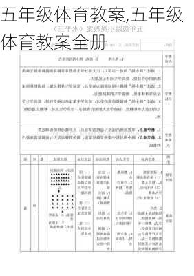 五年级体育教案,五年级体育教案全册-第3张图片-星梦范文网