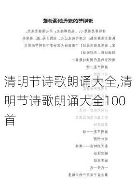 清明节诗歌朗诵大全,清明节诗歌朗诵大全100首