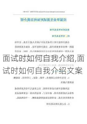 面试时如何自我介绍,面试时如何自我介绍文案-第2张图片-星梦范文网